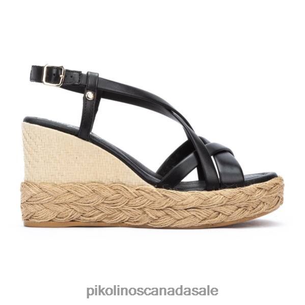 RONDA Strappy wedges Women Black 4604J107 Pikolinos Footwear