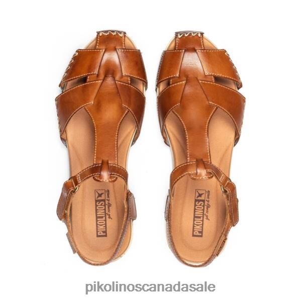 TENERIFE Tenerife leather ankle strap sandals Women Brandy 4604J713 Pikolinos Footwear