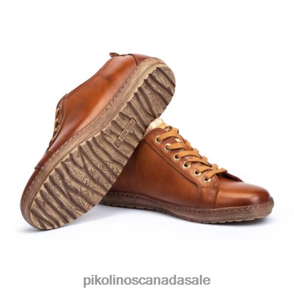 LAGOS lace-up leather sneakers with a side zip Women Brandy 4604J224 Pikolinos Footwear