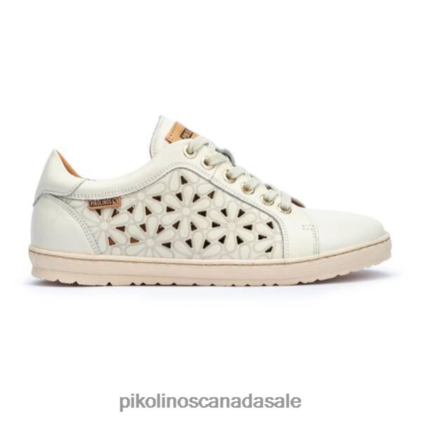 LAGOS leather sneakers with die-cut floral design Women Nata 4604J766 Pikolinos Footwear