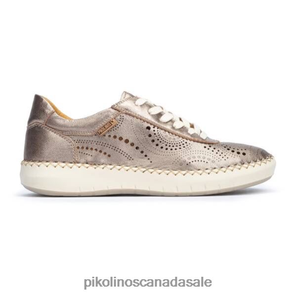 MESINA punched leather sneaker Women Stone 4604J187 Pikolinos Footwear