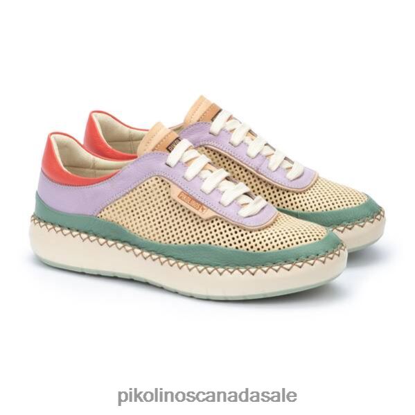 MESINA sneakers with die-cut vamp Women Mint 4604J229 Pikolinos Footwear