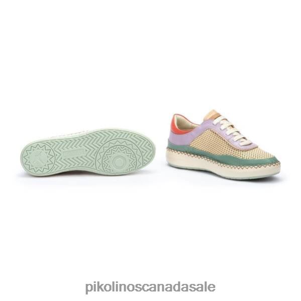 MESINA sneakers with die-cut vamp Women Mint 4604J229 Pikolinos Footwear