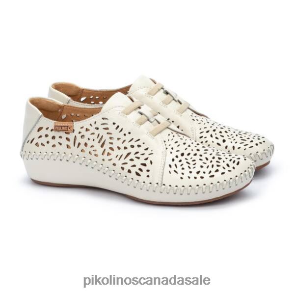 P. VALLARTA sneaker in die-cut leather Women Nata 4604J250 Pikolinos Footwear