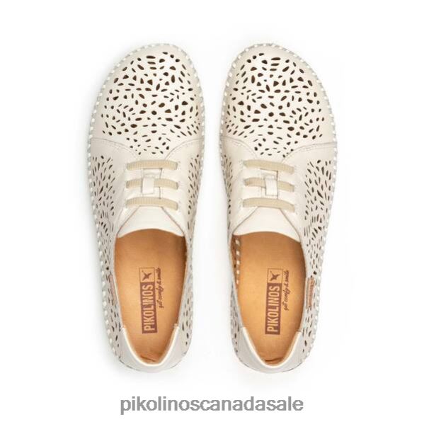 P. VALLARTA sneaker in die-cut leather Women Nata 4604J250 Pikolinos Footwear