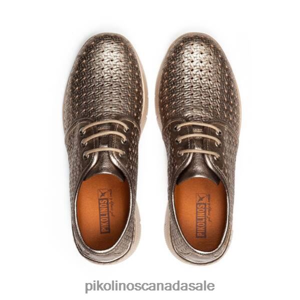 TERUEL blucher-type sports sneakers with extra-light sole and die-cut leather Women Stone 4604J770 Pikolinos Footwear