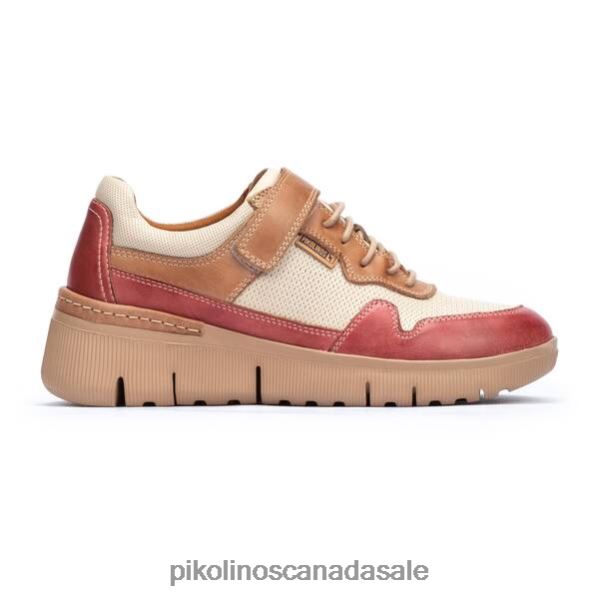 TERUEL leather sneaker combined with a lightweight sole and a hook-and-loop fastener Women Confetti 4604J778 Pikolinos Footwear