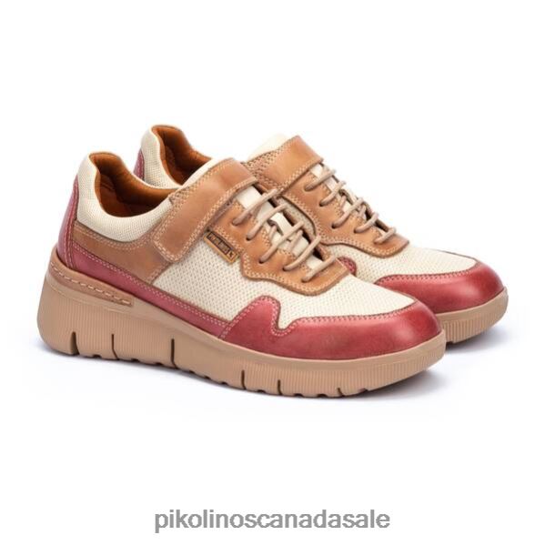 TERUEL leather sneaker combined with a lightweight sole and a hook-and-loop fastener Women Confetti 4604J778 Pikolinos Footwear