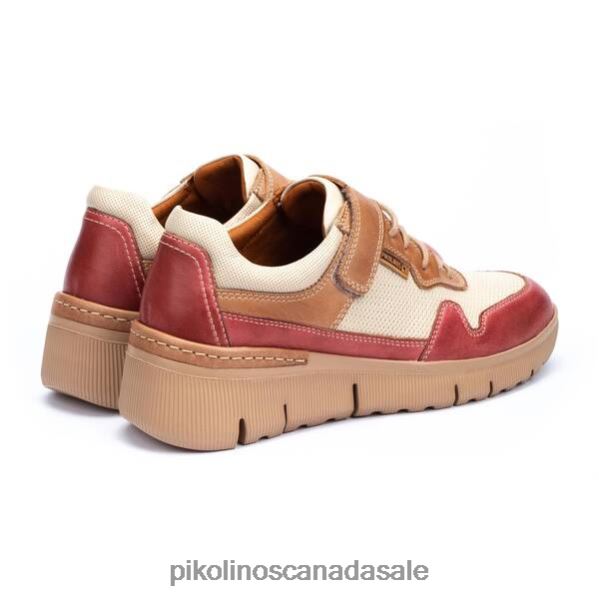 TERUEL leather sneaker combined with a lightweight sole and a hook-and-loop fastener Women Confetti 4604J778 Pikolinos Footwear