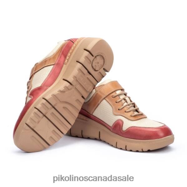 TERUEL leather sneaker combined with a lightweight sole and a hook-and-loop fastener Women Confetti 4604J778 Pikolinos Footwear