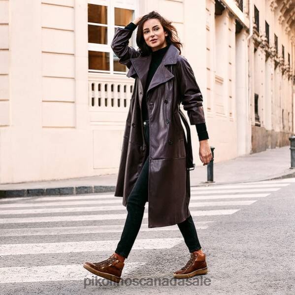 VITORIA High-top sneaker with zip Women Cuero 4604J190 Pikolinos Footwear