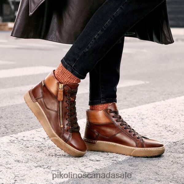 VITORIA High-top sneaker with zip Women Cuero 4604J190 Pikolinos Footwear