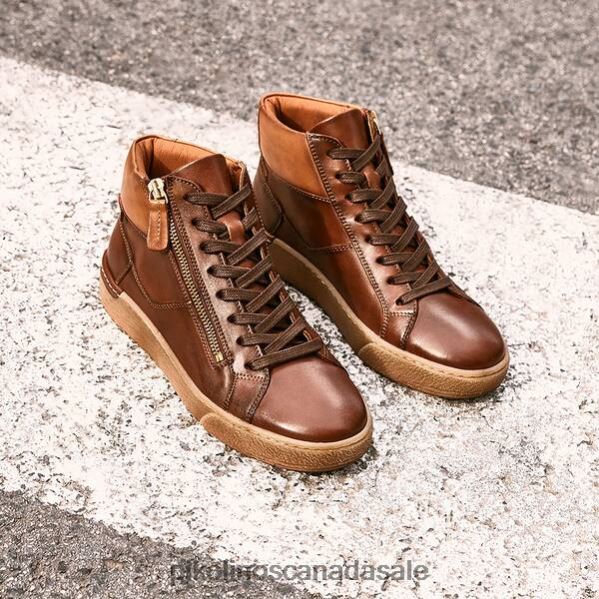 VITORIA High-top sneaker with zip Women Cuero 4604J190 Pikolinos Footwear