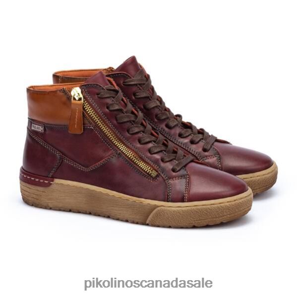 VITORIA High-top sneaker with zip Women Garnet 4604J191 Pikolinos Footwear