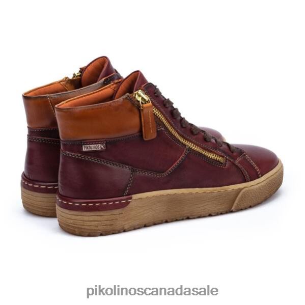 VITORIA High-top sneaker with zip Women Garnet 4604J191 Pikolinos Footwear