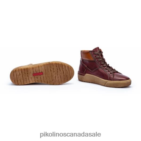 VITORIA High-top sneaker with zip Women Garnet 4604J191 Pikolinos Footwear