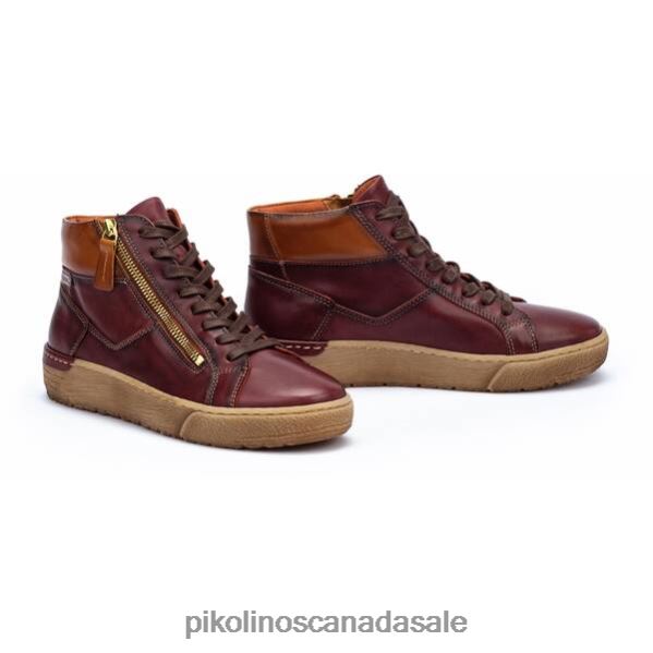 VITORIA High-top sneaker with zip Women Garnet 4604J191 Pikolinos Footwear