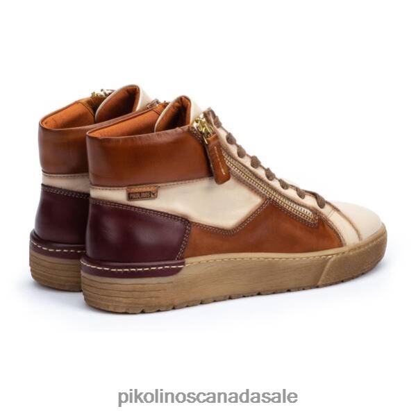 VITORIA High-top sneaker with zip Women Marfil-Bra 4604J217 Pikolinos Footwear